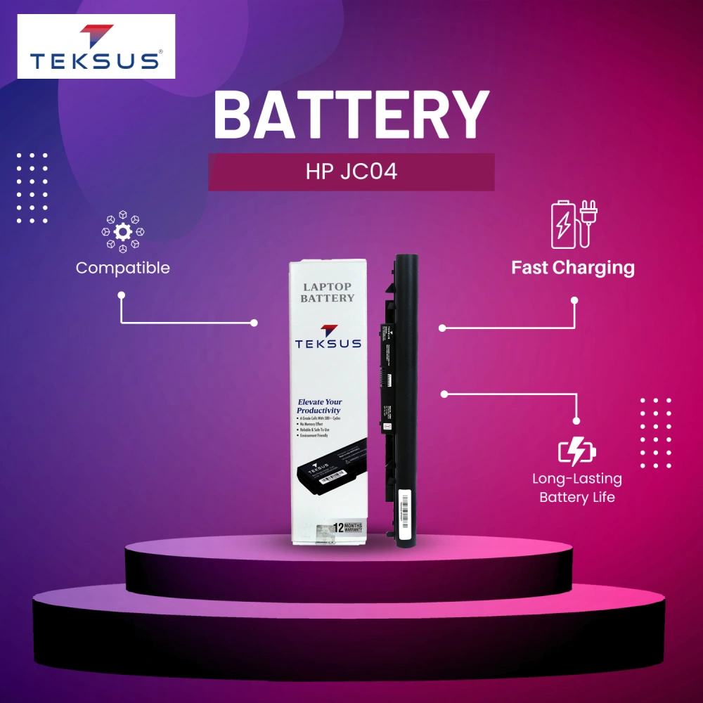 Teksus Laptop Battery Compatible For HP JC04 4c view 4